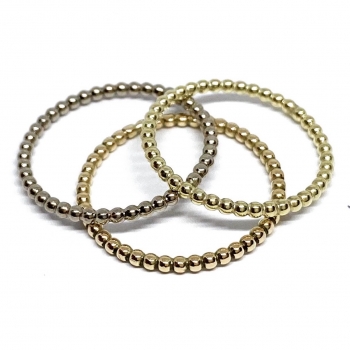 Kügelchenring aus Gold