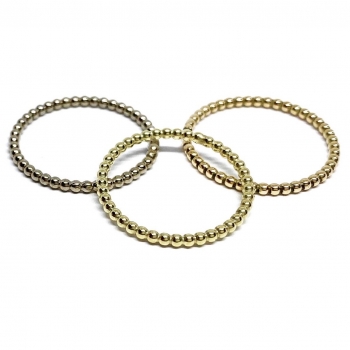 Kügelchenring aus Gold